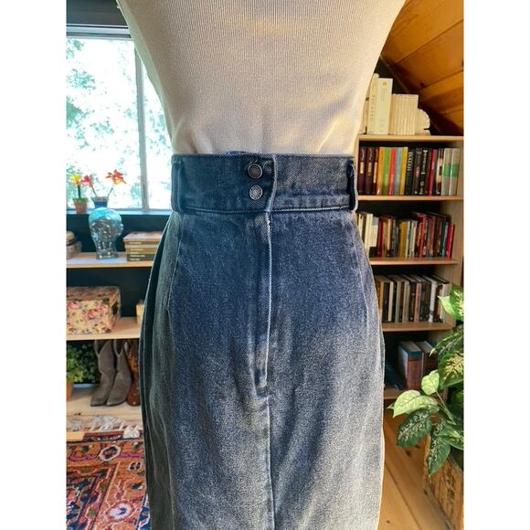 Denim Pencil Skirt Calvin Klein 80s - Picture 3 of 5